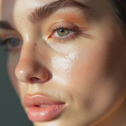 Capture half of the wearer’s face under natural light.