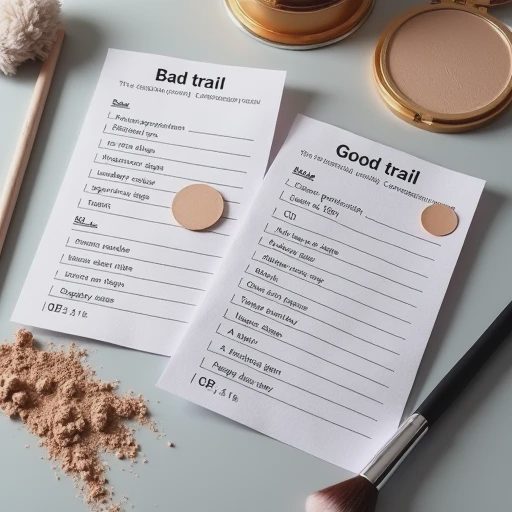 Close-up shot of two makeup trial record cards placed side by side.