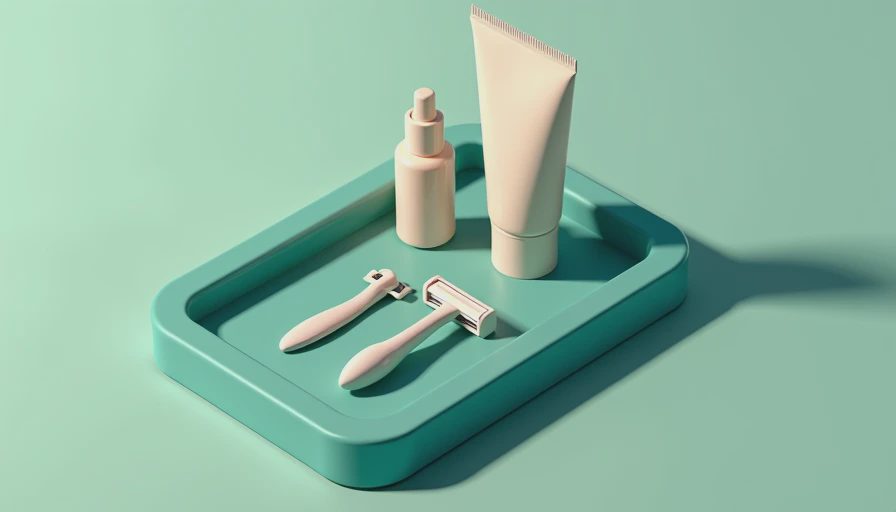 Illustration for bevel disposable razor starter kit