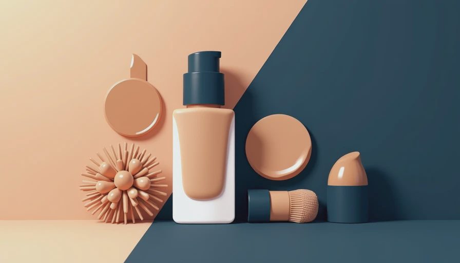 Visual context for foundation for light olive skin