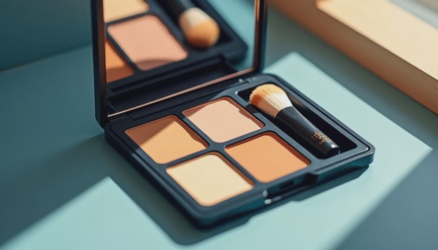 Visual context for olive complexion makeup