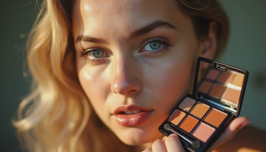 Visual context for what color eyeshadow for blue eyes