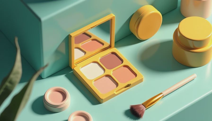 Illustration for yellow eyeshadow