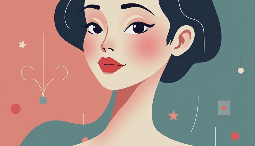 Illustration for cool pink
