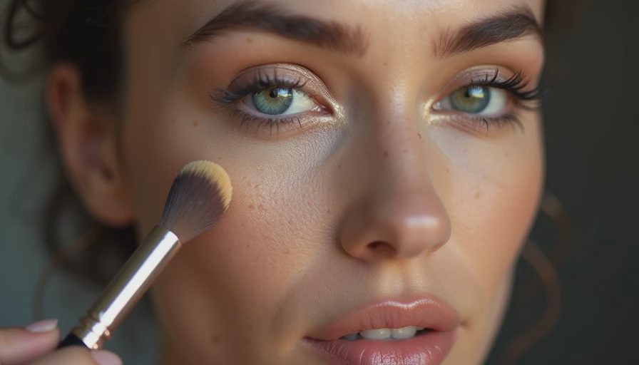Visual context for how to apply makeup to cover pimples